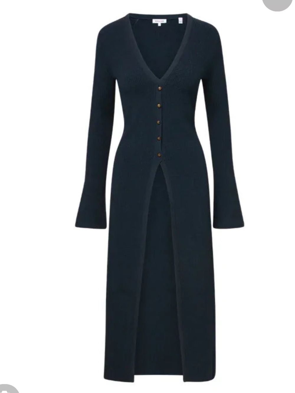 Veronica Beard Tulsi Duster stretch Knit Long Cardigan Navy Small New $578